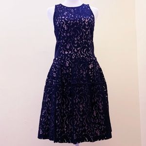 Formal Party Sleeveless Black Lace Dress